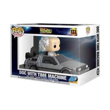 Funko POP! Rides Back to the Future 40th Anniv Doc on Time Machine Figure #133