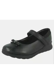 Image of BNIB Clarks Mariel Wish Inf Girls Black Leather School Shoes, UK SIZE 12 F
