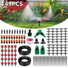 100FT 30M Auto Drip Irrigation System Kit Timer Micro Sprinkler Garden Watering