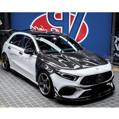 Cubierta del capó del motor de fibra de carbono para 21UP Mercedes Benz W177 Clase A45AMG - Imagen 16 de 19