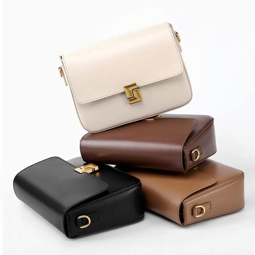100% Genuine Leather Women's Shoulder Bag High Quality Luxury Designer Crossbody - Picture 3 of 5