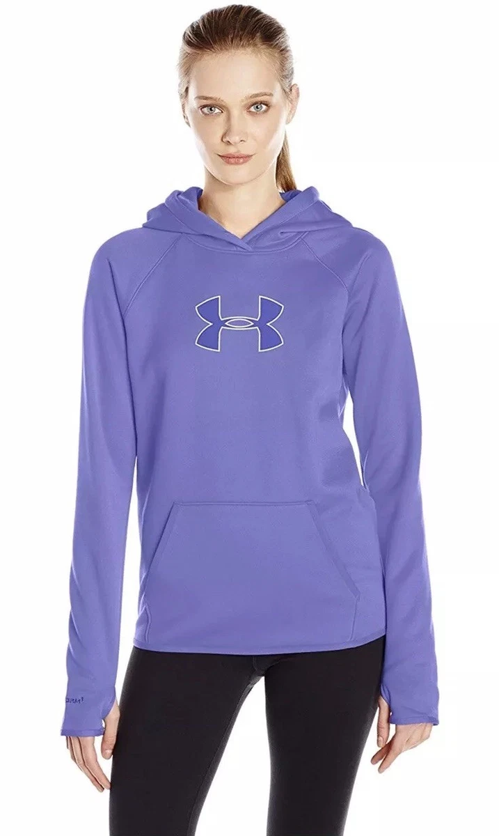 NWT Under Armour Women s Storm UA Logo Twist Hoodie Violet Sz XS 1288356 744