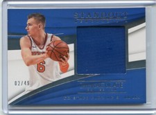 2017-18 Panini Immaculate KRISTAPS PORZINGIS Standout Jumbo Jersey Relic #2/49