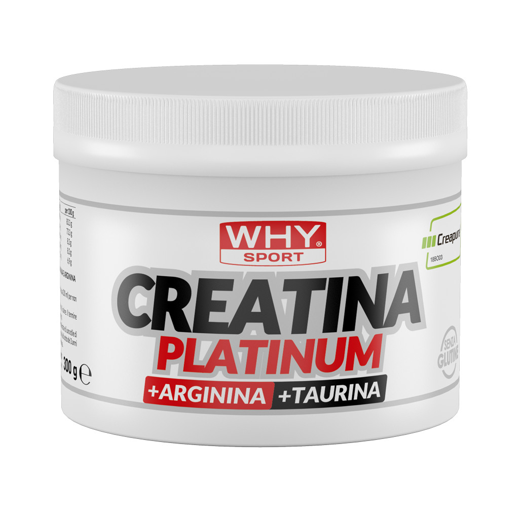 Creatina Creapure Platinum WHY Sport 300g | Integratore Forza