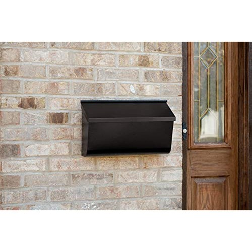 Gibraltar Mailboxes Woodlands Medium Capacity Galvanized Steel Black, Wall-Mount - Bild 5 von 5