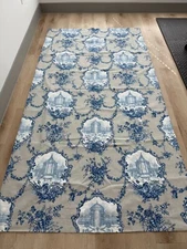 Toile Frames French Country Curtain Panel 51.5" x 96" – Lined Cotton