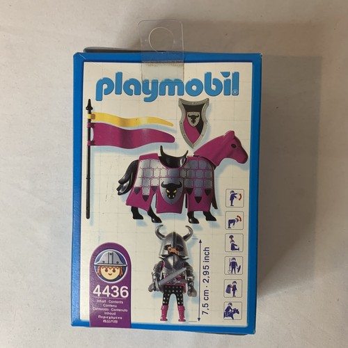 Playmobil 4436 Barbarenritter mit Pferd Schwert Schild & Flagge von 2004 Neu in versiegelter Verpackung - Bild 2 von 4