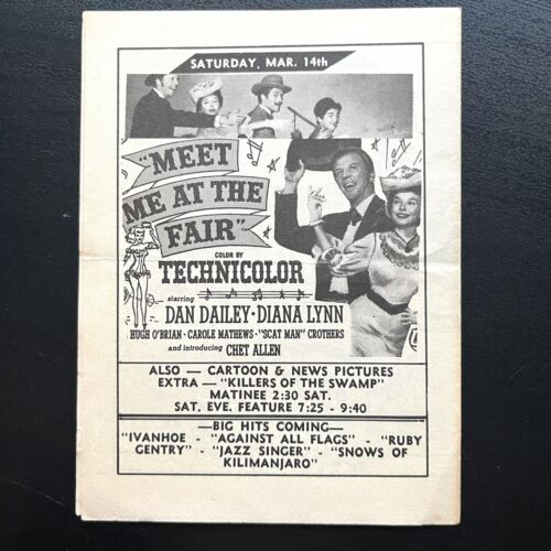 1953 Broadway Pitman, N.J. Programma Cinema Casa del Cinemascope Immagini - Foto 5 di 7
