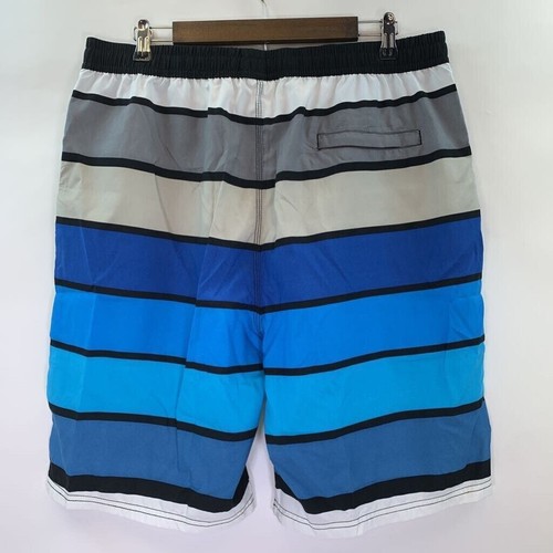 Gailang Mens Board Shorts Swim Trunks Multicolor Stripe Drawstring 3XL New - Picture 2 of 5