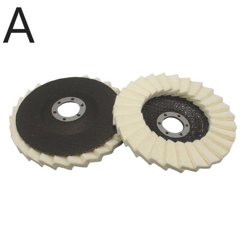 Wool Flap Felt Disc Angle Grinder Polishing Buffing New For Metal Wheel V0D5 - Picture 3 of 18