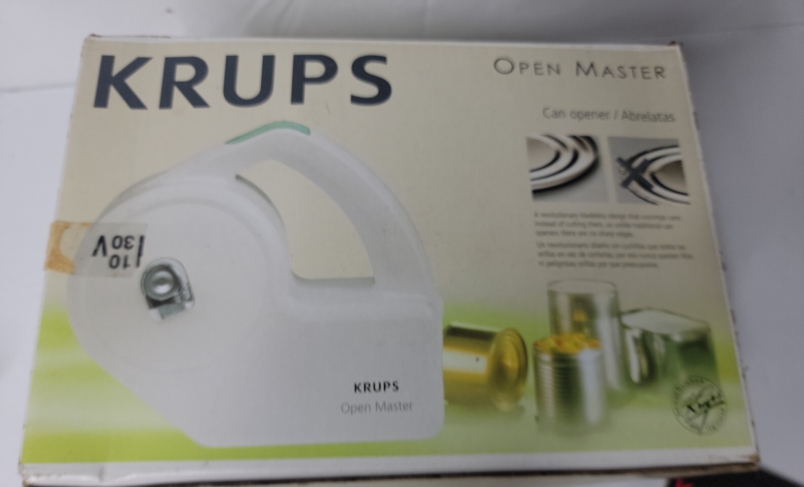 KRUPS Open Master Electric Can OpenerModel 404in Box w Instructions