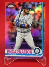 Edwin Encarnacion Purple Refractor Topps Chrome 2019 MLB Baseball Card #101