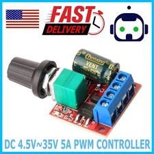 Adjustable DC PWM Motor Fan Controller Module 4.5V-35V With On Off Switch