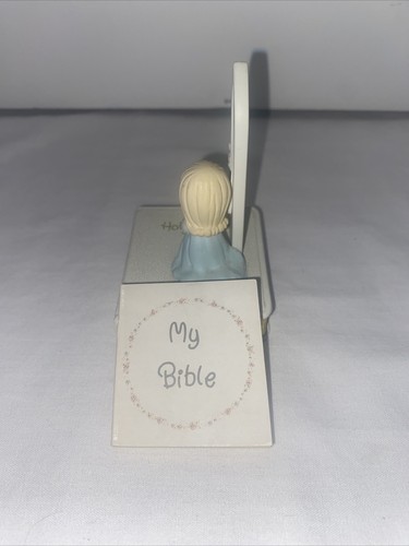 1990 Precious Moments “My Bible” Figurine With Original Mini Bible - Picture 5 of 6