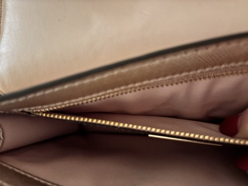 Tory Burch Gorgeous Robinson Convertible Metallic Rose Gold Leather Cross body - Picture 11 of 24