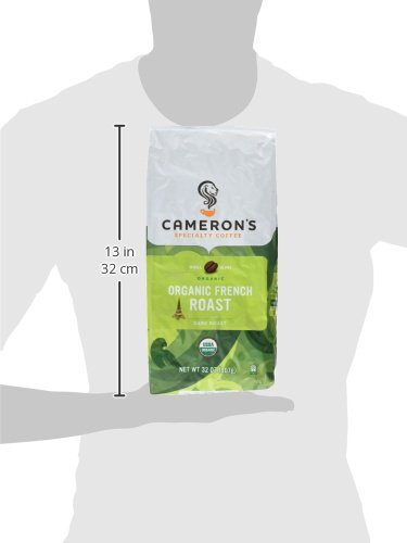 Cameron's Bio French Roast ganze Bohne Kaffee 28 Unzen glatte dunkle Röstung - Bild 9 von 9