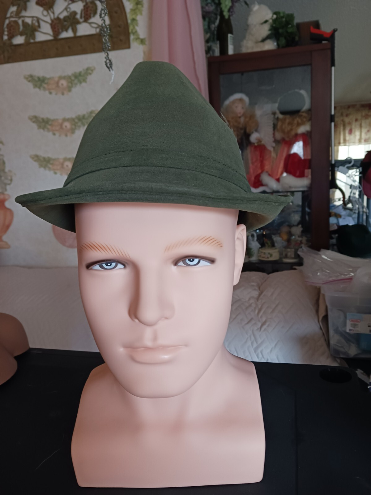 1 x M. Germany,Oktoberfest Alpen Hunter Hat Feather.Olive Polyester, Felt,Unisex eBay