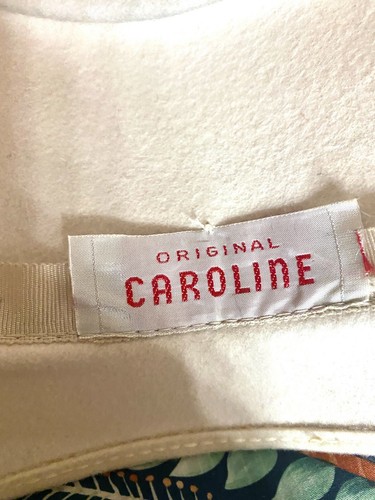 vtg RETRO Caroline Ivory Bucket Hat 1960s Mod Wool Henry Pollack Peach Felt O/S - Picture 5 of 5