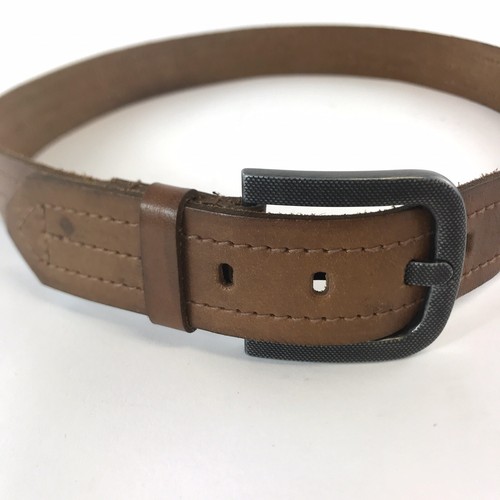 Cinturón de cintura formal informal de cuero Burton marrón unisex talla 40" pulgadas de largo - Imagen 2 de 7