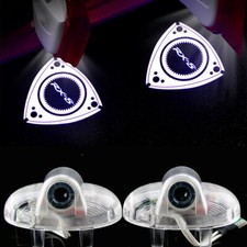 2PC NEW RX-8 CAR LED PUDDLE PROJECTOR GHOST DOOR LIGHT FOR MAZDA RX-8 2001-2018