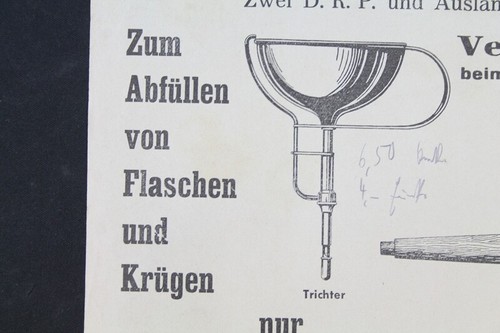 alter Druck Werbung PERPLEX Abfüllinstrument Trichter Welttrichter  - Picture 6 of 9