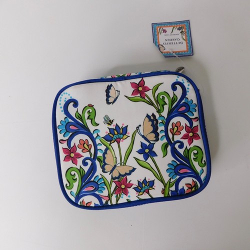 ¡¡NUEVO CON ETIQUETAS!! Estuche de joyería de jardín con mariposas florales de viaje Brighton Butterfly - Imagen 7 de 8