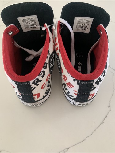 Men’s US 9 Converse Chuck Taylor All Star Hi Street White Black Enamel Reds W 11 - Bild 16 von 18