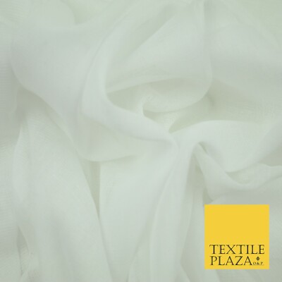 High Quality Fine WHITE IVORY 100% Cotton Muslin Dress Fabric Cheesecloth |  eBay