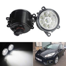 2x 9 LED Front Fog Light Lamps For Ford Transit Connect MK7 8 Focus Fiesta C-MAX