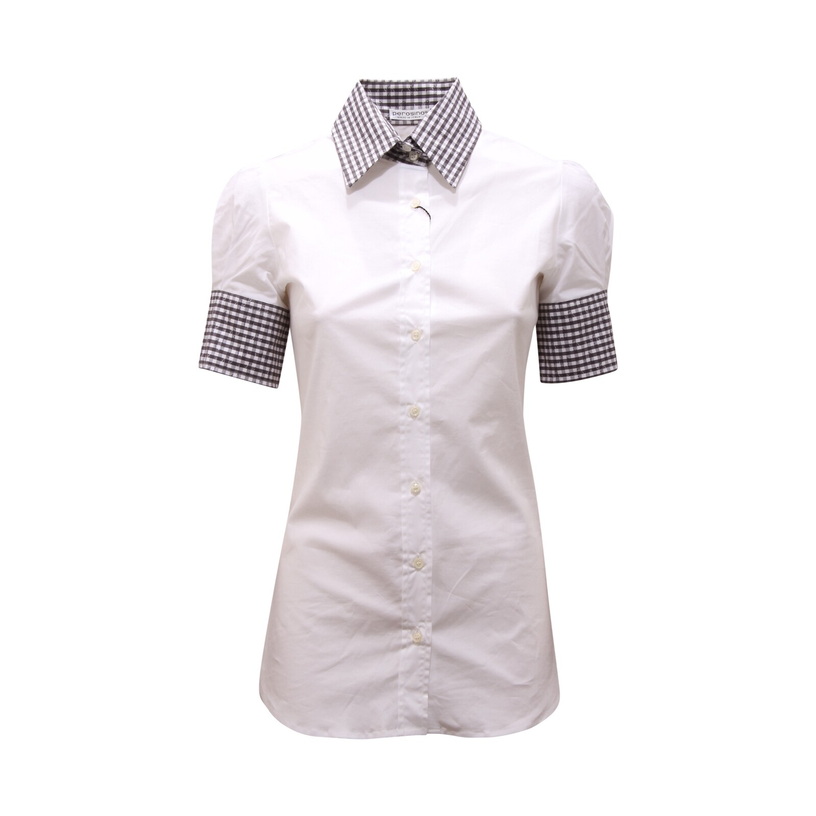 6734AQ женская рубашка camicia manica corta donna PEROSINO