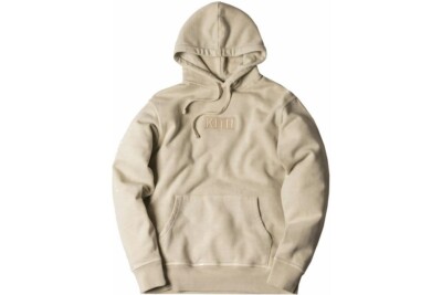 KITH CLASSIC BOX LOGO HOODIE SAND BEIGE TAN SIZE XS EXTRA SMALL | eBay