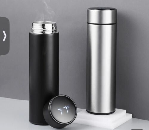 Smart Insulated Mug Stainless Steel Vacuum Cup Thermos Bottle LED Display 16 oz - Picture 2 of 2