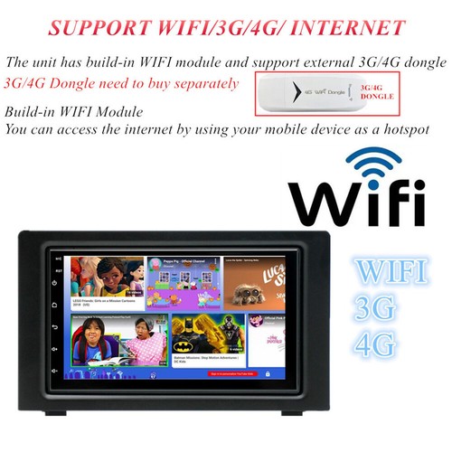 7IN Android 13 For Apple Carplay Car Stereo Radio GPS Fit For Saab 9-3 93 2007-2 - Picture 2 of 24