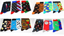 Fashion Men s Funny Socks Cotton Cartoon Different Novelty Long Dress Socks 6-12