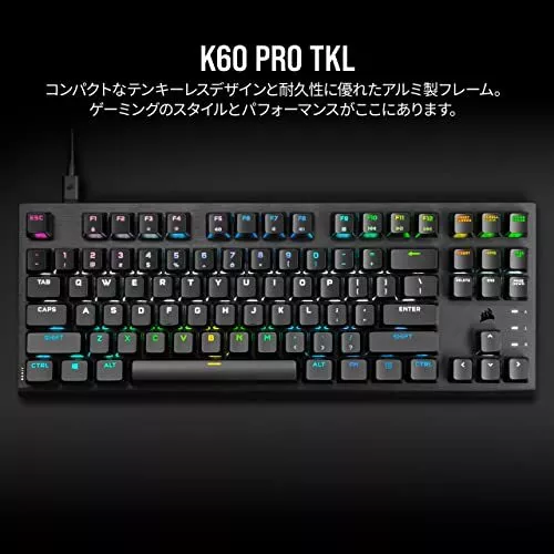 CORSAIR K60 PRO TKL RGB Mechanical Keyboard Gaming Keyboard CH