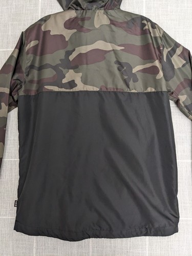 CSG Champs Sports Jacket Mens Small Green Black Como Zip Hoodie Camouflage - Picture 11 of 20