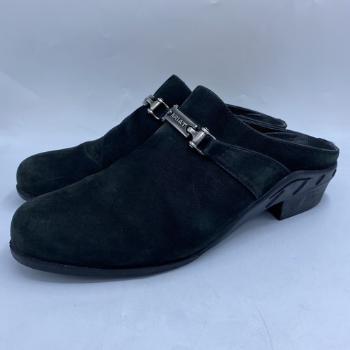Ariat Damengröße 10M schwarze Wildleder-Slipper Freizeitschuhe