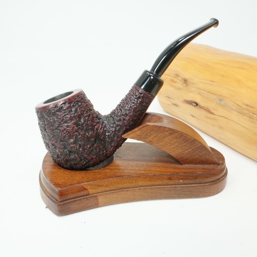 Pipa da fumo tabacco Radice Rind 41 rusticata biliardo/a mano libera Briar - Foto 9 di 19