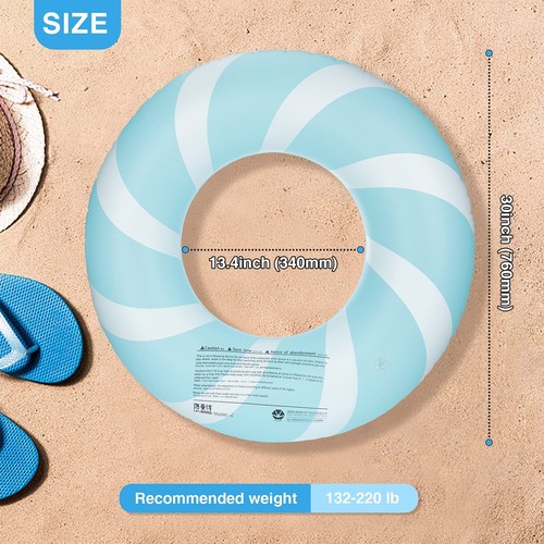 Inflatable Ring Pool Float for Adults Kids Floating Lounger - Picture 4 of 7