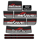 1986-1998 MERCURY BRAVO ONE STICKER DECAL SET 502 MAGNUM TRIM RED