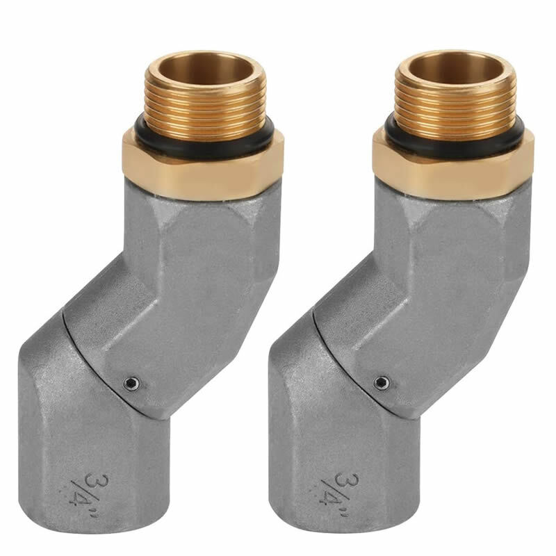 2 Pcs 3/4 Inch NPT 360° Swivel Fuel Transfer Pump Hose Connector