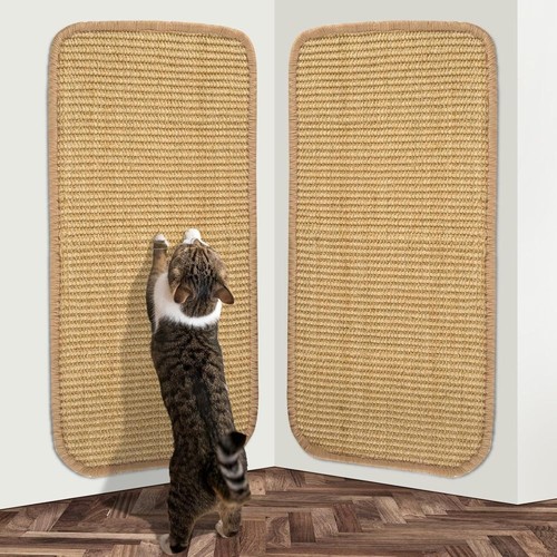 2er Kratzmatte Sisal Katzenmatte Kratzteppich Kratzbrett Sisalteppich Sisalmatte - Bild 2 von 13