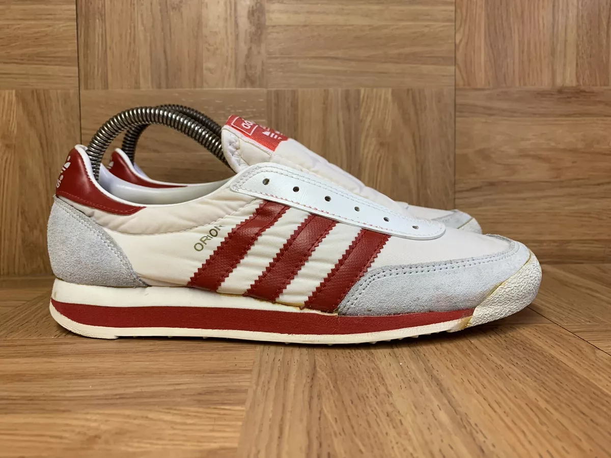 Udvinding Der er en tendens Adelaide Vintage🔥 Adidas ORION Original Racer Trainer 7.5 White Red Men&#039;s Made  In Taiwan | eBay