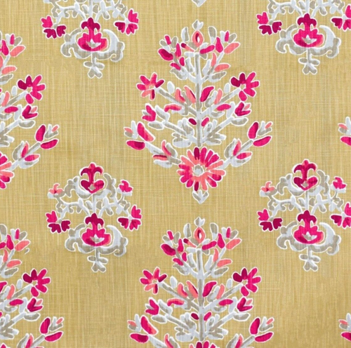 Lacefield CLARA Floral BERRY PINK Gardine Polster Kissen Nähen Stoff BTY - Bild 2 von 5