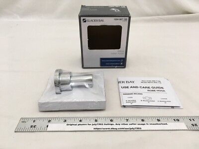 (1) NEW Glacier Bay Sebring Robe Hook - CHROME - BTH-003-118 (1004 987 128) (sw)