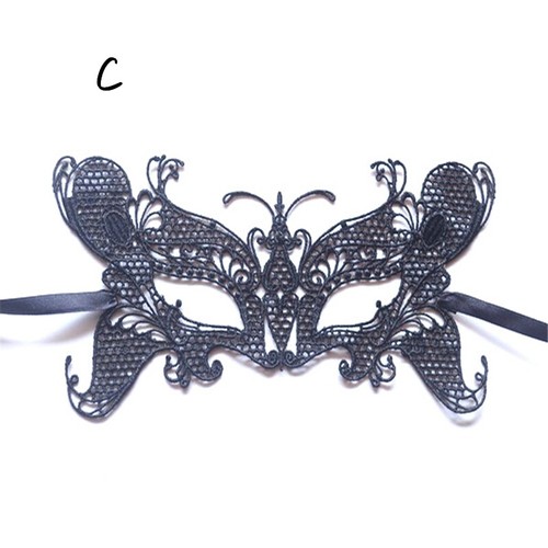 Women Sexy Black Lace Eye Face Mask Masquerade Party Ball Prom Halloween Costum! - Picture 6 of 24
