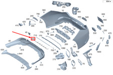 MERCEDES-BENZ CLA C118 Rear Parking Sensor Wiring A1185407204