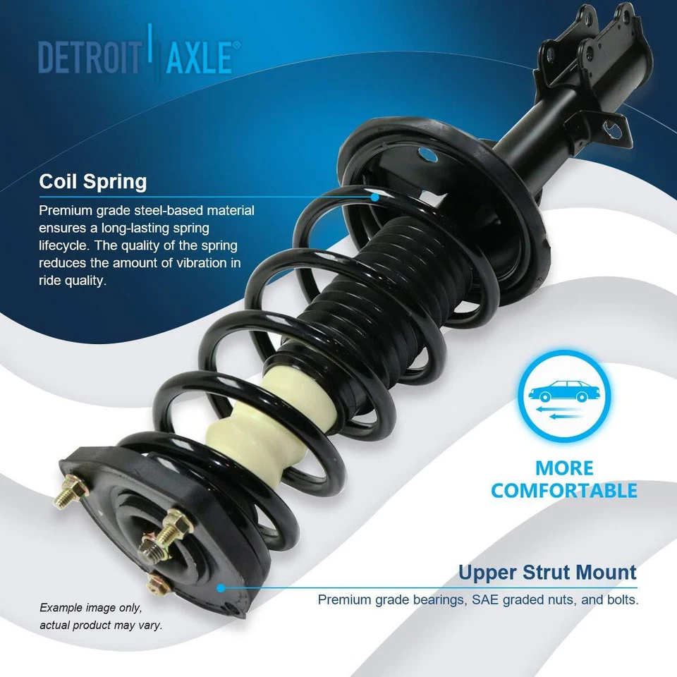 8pc Front Rear Struts Sway Bars for 1993-2002 Toyota Corolla Chevrolet Geo Prizm - Image 3 of 4