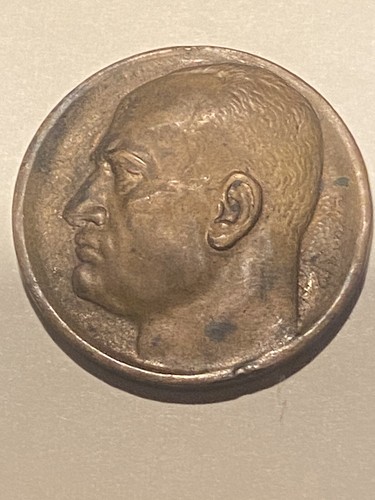 1935 ITALIA MEDALLA DE BRONCE ITALIANA BENITO MUSTOLINI CARLO RIVALTA FASCISTA FLORENCIA - Imagen 4 de 7