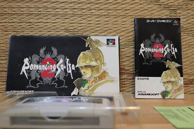 Romancing Saga 2 w/box manual Nintendo Super Famicom SFC Very Good ...